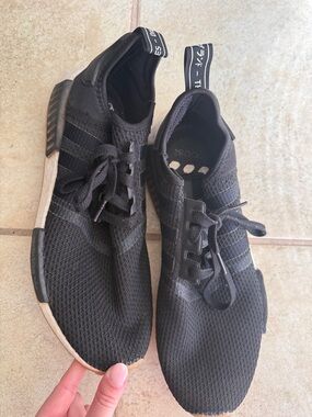 adidas Black Knit Slip-On Athletic Sneakers